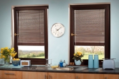 Perfect-fit-brown-frame-wooden-venetian-blind