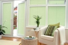 Perfect-fit-pleated-green-conservatory-blinds