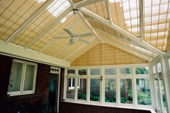 light-dappling-woodweave-pinoleum-conservatory-blinds-Uxbridge