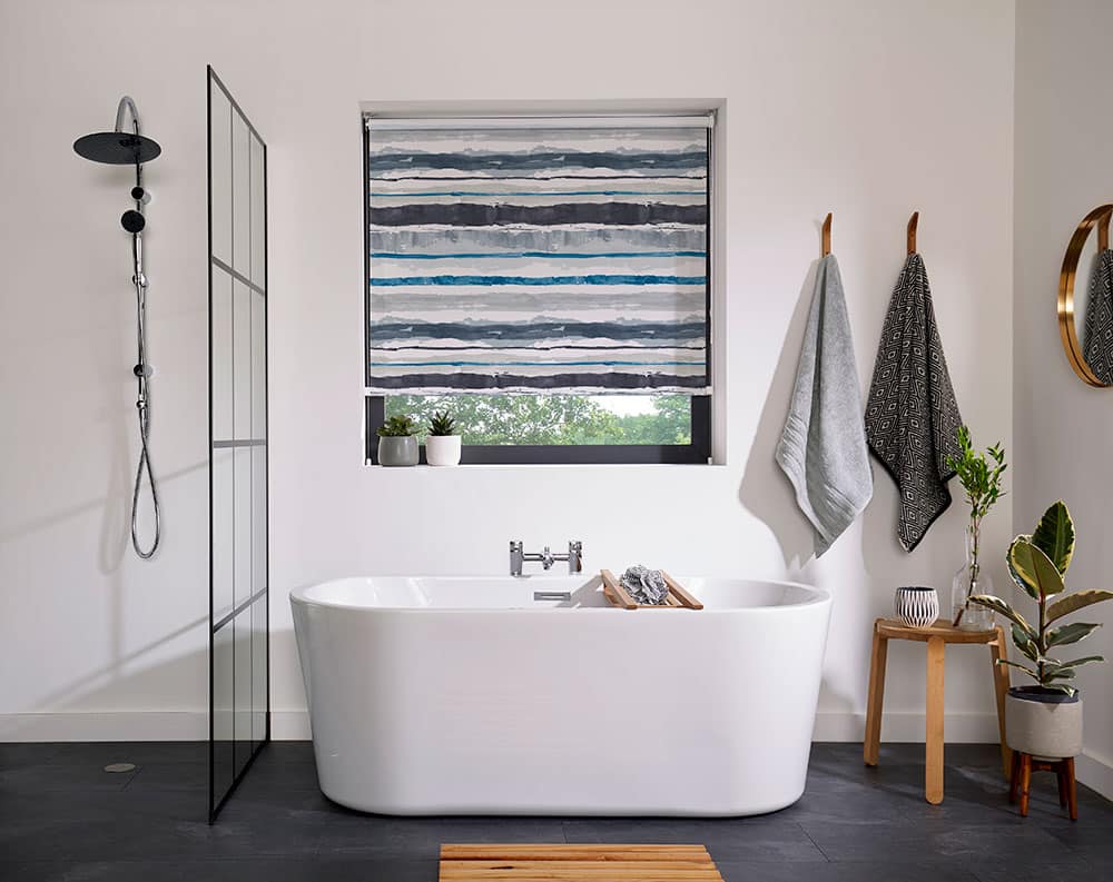 Bathroom roller blinds